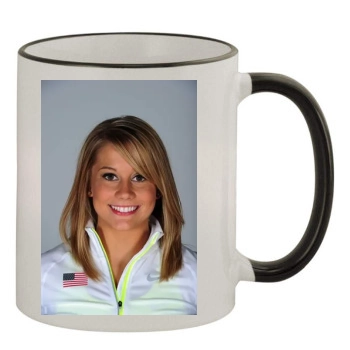 Shawn Johnson 11oz Colored Rim & Handle Mug