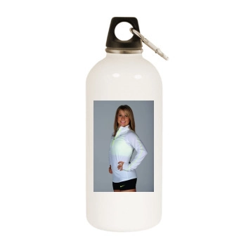 Shawn Johnson White Water Bottle With Carabiner