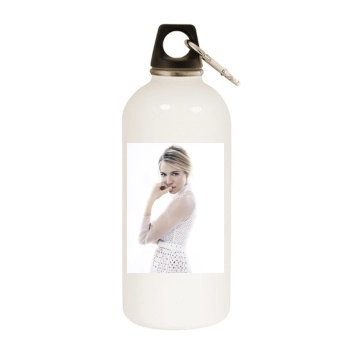 Sienna Miller White Water Bottle With Carabiner