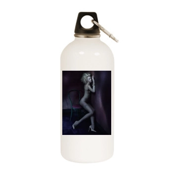 Sigrid Agren White Water Bottle With Carabiner