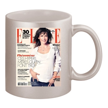 Sophie Marceau 11oz Metallic Silver Mug