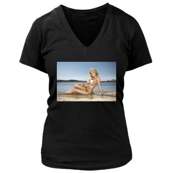 Staci Noblett Women's Deep V-Neck TShirt