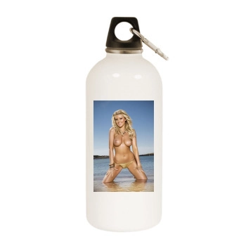 Staci Noblett White Water Bottle With Carabiner