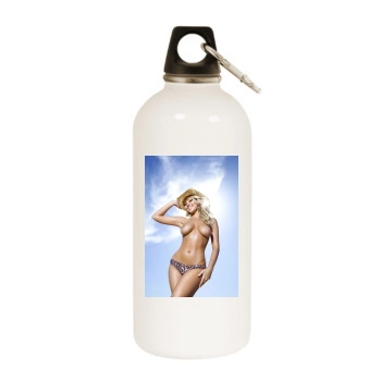 Staci Noblett White Water Bottle With Carabiner