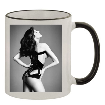 Stephanie Seymour 11oz Colored Rim & Handle Mug