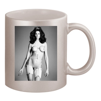 Stephanie Seymour 11oz Metallic Silver Mug