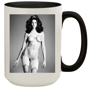 Stephanie Seymour 15oz Colored Inner & Handle Mug