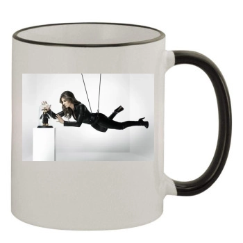 Elizabeth Hurley 11oz Colored Rim & Handle Mug