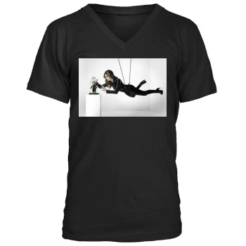 Elizabeth Hurley Men's V-Neck T-Shirt