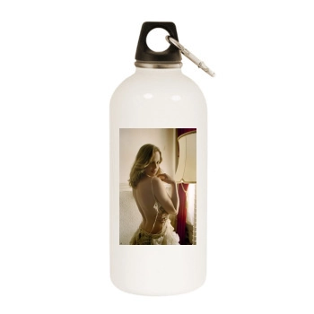 Abbie Cornish White Water Bottle With Carabiner