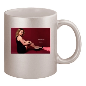 Agnes Bruckner 11oz Metallic Silver Mug