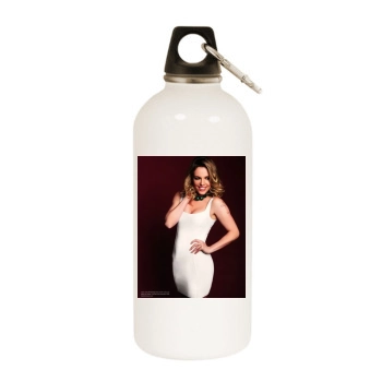 Agnes Bruckner White Water Bottle With Carabiner