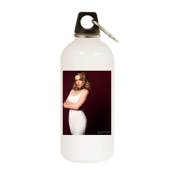 Agnes Bruckner White Water Bottle With Carabiner