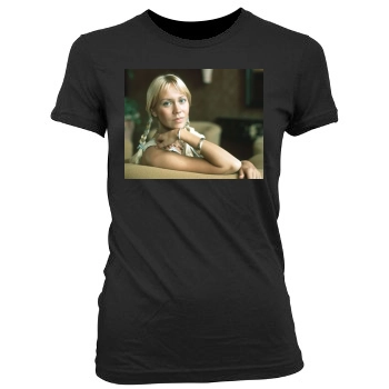 Agnetha Faltskog Women's Junior Cut Crewneck T-Shirt