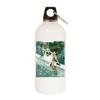 Agnetha Faltskog White Water Bottle With Carabiner