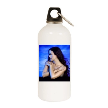 Alanis Morissette White Water Bottle With Carabiner