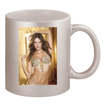 Alessandra Ambrosio 11oz Metallic Silver Mug