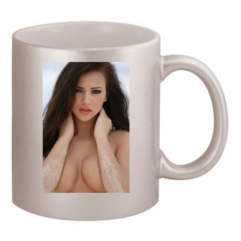 Alina Vacariu 11oz Metallic Silver Mug