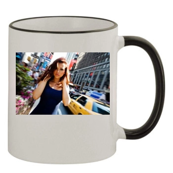 Alina Vacariu 11oz Colored Rim & Handle Mug