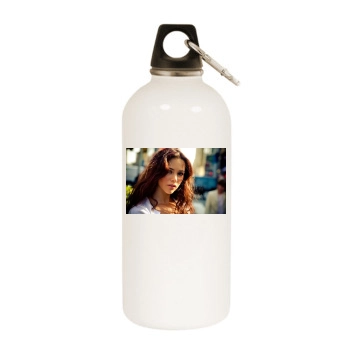 Alina Vacariu White Water Bottle With Carabiner