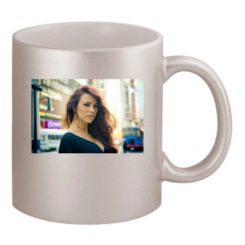 Alina Vacariu 11oz Metallic Silver Mug