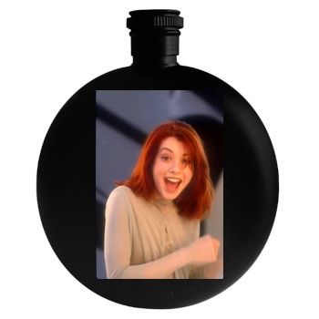 Alyson Hannigan Round Flask