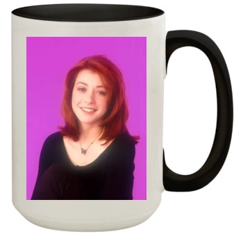 Alyson Hannigan 15oz Colored Inner & Handle Mug