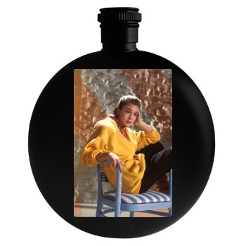 Alyssa Milano Round Flask