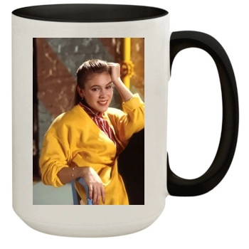 Alyssa Milano 15oz Colored Inner & Handle Mug