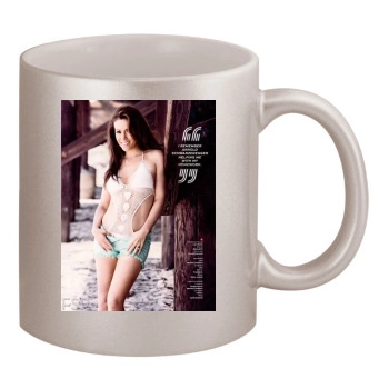 Alyssa Milano 11oz Metallic Silver Mug