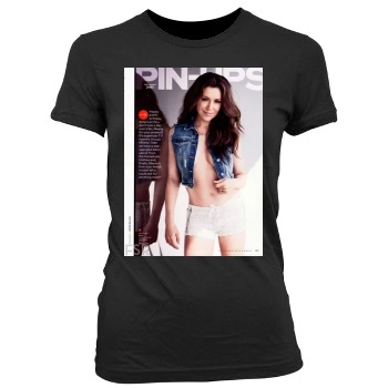 Alyssa Milano Women's Junior Cut Crewneck T-Shirt