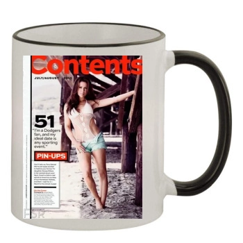 Alyssa Milano 11oz Colored Rim & Handle Mug