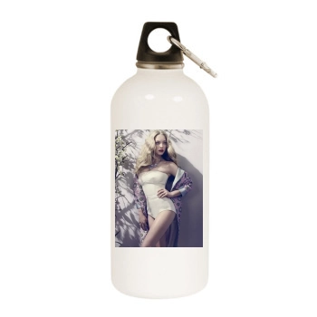 Amanda Seyfried White Water Bottle With Carabiner