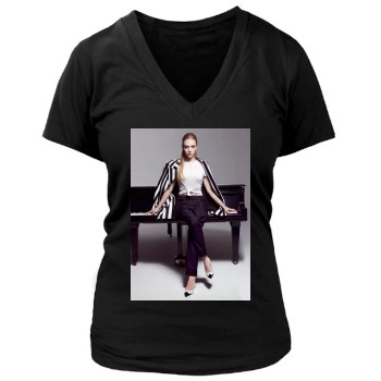 Amanda Seyfried Women's Deep V-Neck TShirt