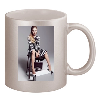 Amanda Seyfried 11oz Metallic Silver Mug