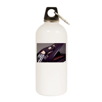 Amanda Seyfried White Water Bottle With Carabiner