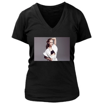 Amanda Seyfried Women's Deep V-Neck TShirt