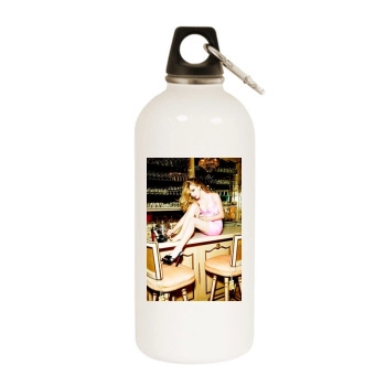 Amanda Seyfried White Water Bottle With Carabiner