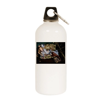 Amanda Seyfried White Water Bottle With Carabiner