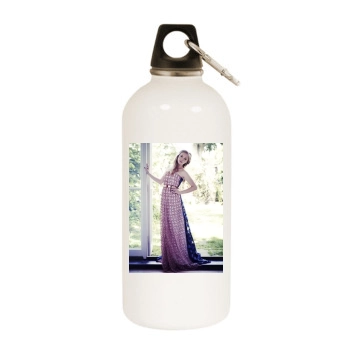 Amanda Seyfried White Water Bottle With Carabiner