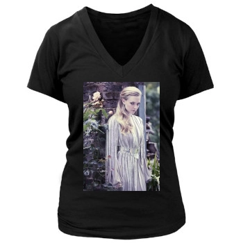 Amanda Seyfried Women's Deep V-Neck TShirt