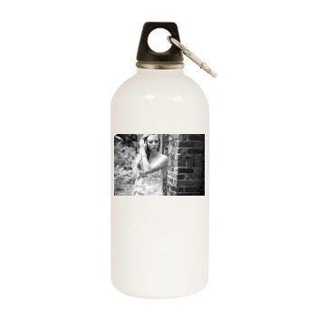 Amanda Seyfried White Water Bottle With Carabiner