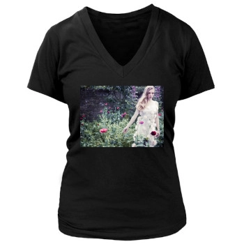 Amanda Seyfried Women's Deep V-Neck TShirt