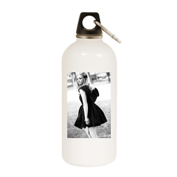 Amanda Seyfried White Water Bottle With Carabiner