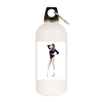 Amanda Seyfried White Water Bottle With Carabiner