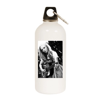 Amanda Seyfried White Water Bottle With Carabiner