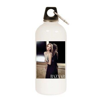 Amanda Seyfried White Water Bottle With Carabiner