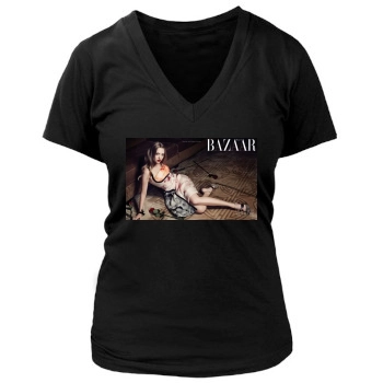 Amanda Seyfried Women's Deep V-Neck TShirt