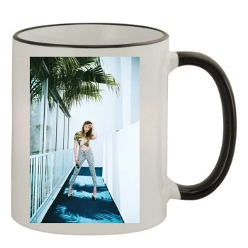 Amber Heard 11oz Colored Rim & Handle Mug