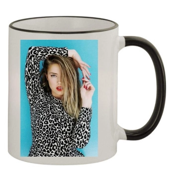 Amber Heard 11oz Colored Rim & Handle Mug